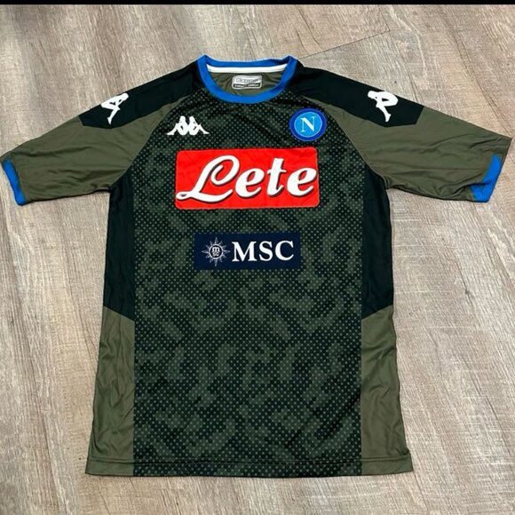 NAPOLI 2019 2020 AWAY FOOTBALL SOCCER JERSEY KAPPA sz YOUTH 14 - Picture 1 of 6